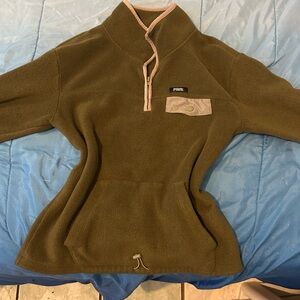 Women's Olive Green Fleece Sweater